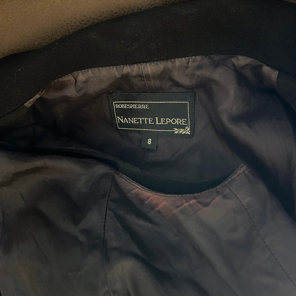 Nanette Lepore Crepe Zip-Front LBD size 8 - Picture 5 of 5